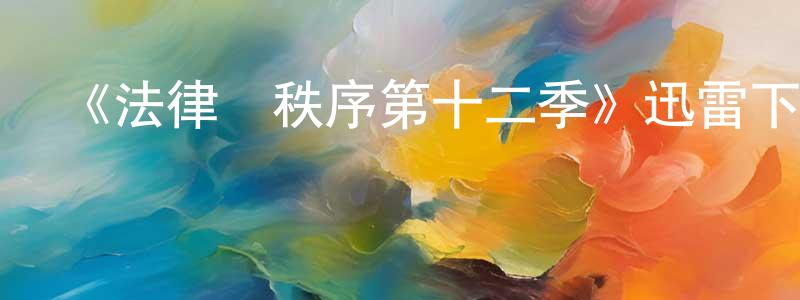 陳志杰發布《法律與秩序第十二季》迅雷下載/在線觀看-犯罪歷史-美劇天堂